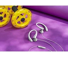 Į ausis dedamos sportinės ausinės su mikrofonu Philips TAA1105WT/00, Baltos