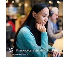 Philips True Belaidės Ausinės TAT3508WT/00, IPX4 atsparumas vandeniui, triukšmo slopinimas, iki 21 valandų grojimo laikas, Baltos spalvos