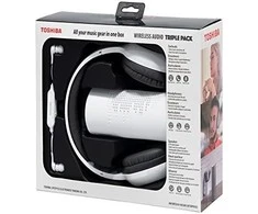Ausinės Toshiba Belaidis garso rinkinys Triple Pack HSP-3P19 Baltas