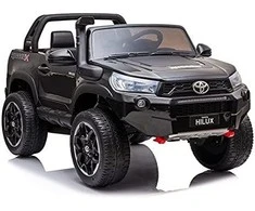 Lean Cars Elektromobilis vaikams Toyota Hilux, juodas lakuotas