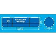 Avenli Karkasinis baseinas Aventil 360x76 cm, su filtravimo pompa 17799EU