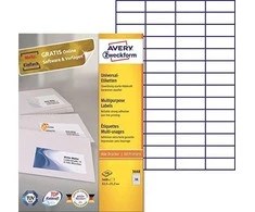Avery Zweckform universalios lipnios etiketės 52,5 x 21,2 mm (3668)