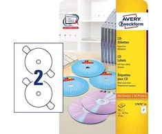 Avery Zweckform ETYK.ZF L7676 25 DIA.117 CD balta 25ARK ETIKETĖ - L7676-25 N