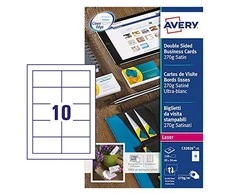 Avery Zweckform vizitinių kortelių popierius 85x54mm (C32026-25)