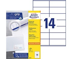 Avery Zweckform Universalios etiketės, baltos 105x41mm 100 lakštų (3477)