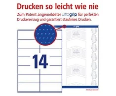 Avery Zweckform Universalios etiketės, baltos 105x41mm 100 lakštų (3477)