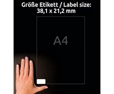 Avery Zweckform adresų etiketės 38,1 x 21,2 mm vokams (L7651-25)