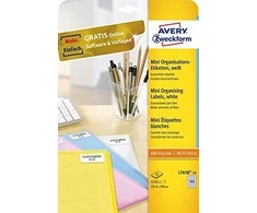 Avery Zweckform etiketės ženklinimui ir organizavimui 25,4 x 10 mm (L7658-25)