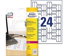 Avery Zweckform TIK.ZF 7950 60X40 24 / A4 CABLE ETIKETĖ - L7950- 20