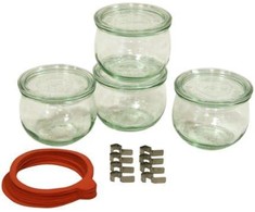 Jata WECK Round Rim Jar Tulip 0,5l Set of 4