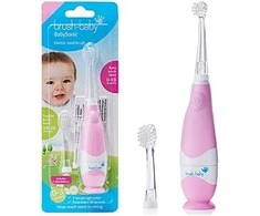 Brush-baby ŠEPETĖLIS BABY_Baby Sonic sonic dantų šepetėlis 0-3l Rožinė