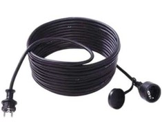 BACHMANN ilgintuvas 3G1.5mm2 juodas, 25m, apsauginis kontaktas H07RN-F guma/neoprenas