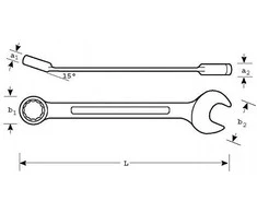 Kombinuotas raktas Bahco 111M 41mm