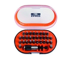 Bahco Antgalių rinkinys 31 vnt (PH+PZ+TORX+SL+HEX) su plonu, magnetiniu sukimo laikikliu