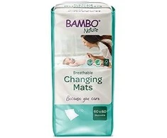 Kūdikių paklotai BAMBO NATURE Eco-Friendly, 60x60,10vnt BAMBN2874
