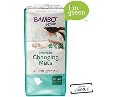 Kūdikių paklotai BAMBO NATURE Eco-Friendly, 60x60,10vnt BAMBN2874