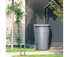 Prosperplast lietaus vandens talpa SMOOTH 200L, antracito spalvos