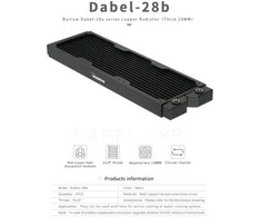 Barrow Dabel-28b Radiator 360mm – juodos spalvos