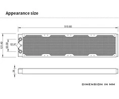 Barrow Dabel-28a Radiator 480 mm – baltas