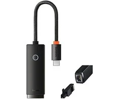 Tinklo adapteris Baseus Lite Series USB-C iki RJ45 – juodas