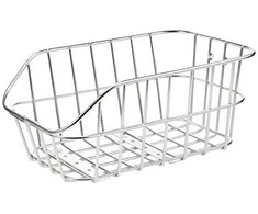 Basil Rear Rack CENTO ALU Tvirtinimo rinkinys CENTO krepšiui, aliuminio sidabras (BAS-11188)