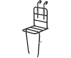 Basil FRONT CARRIER L 26 "-28" priekinis stovas, matinis juodas (BAS-50102)