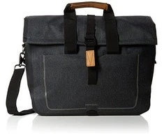 Basil Miestų vienas maišas URBN DRY BUSINESS BAG 20L, kablys, vandeniui atsparus poliesteris, anglies melee (BAS-17661)