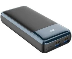 RIVACASE Power Bank 30000 mAh QC/PD 65W LCD for Nešiojamas kompiuteris Juodas
