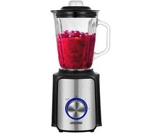 Adler Mesko | Maišytuvas | MS 4080 | Tabletop | 600 W | Jar material Glass | Jar capacity 1.5 L | Ice crushing | Juodas/Sidabrinis