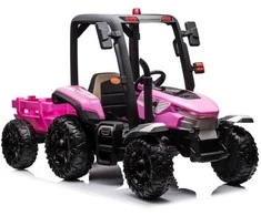 Lean Cars Akumuliatorinis traktorius BLT-206 rožinis