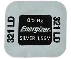Baterija sidabro oksido 321 (SR65, D321, V321, GP321, SR616SW) 1.55V Energizer
