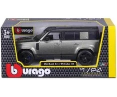 Bburago 2022 Land Rover Defender 110 žalias 1:24 BBURAGO
