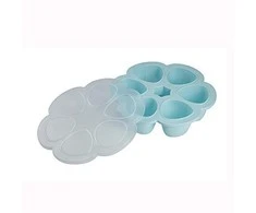 BEABA SILIKONINIS KŪDIKIO MAISTO KONTEINERIS MULTIPORTIONS, (6x90 ML), Mėlynas