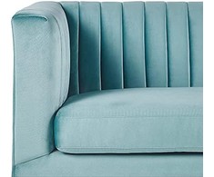 Beliani 3 vietų sofa ARVIKA aksominė mėlyna