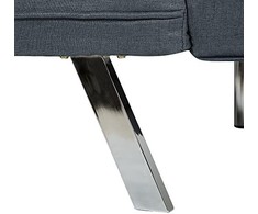 Beliani Trivietė išskleidžiama sofa BRISTOL tamsiai mėlyna