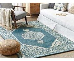 Beliani Lumarko Wool kilimas 200 x 200 cm baltas GETAS!