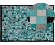 Beliani Odos kilimas 160 x 230 cm, turkis - pilkas NIKFER