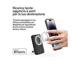 „Belkin Magnetic Wireless“ 5000 mAh juoda