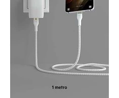 Belkin Flex USB-C/USB-C iki 60W 1m, baltas CAB011bt1MWH