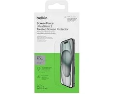 Belkin SCREENFORCE PRO ULTRAGLASS2 ANT - FOR IPHONE 15/14 PRO