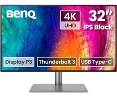 Monitorius BENQ PD3225U 32inch UHD IPS 60Hz 5ms Thunderbolt 3 USB-C 90W DP HDMI
