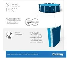 „Bestway Steel Pro“ kriauklės 366 x 76 cm