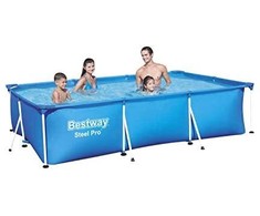 Bestway Steel Pro 56404 antžeminis baseinas Karkasinis baseinas Stačiakampis 3300 L Mėlyna