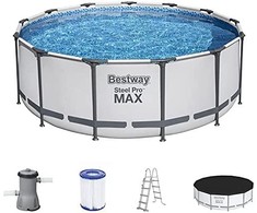 Bestway Steel Pro MAX sodo baseinas su priedais, apvalus, 396x122cm