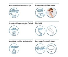 Beurer inhaliatorius su suspausto oro technologija, 0,35 ml/min, IH 18