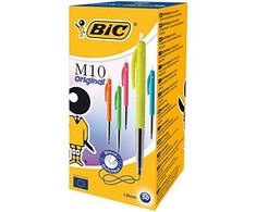 Bic Tušinukai M10 Original, įvairių spalvų, mėlynas rašalas, 50 vnt.