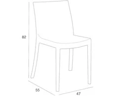 Keter Sodo kėdė Matrix balta 8003723003527