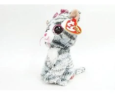 TY Beanie Boos pliušinė pilka katytė KIKI, 15,5 cm, TY37190