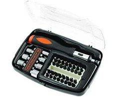 Black &amp; Decker Juodas &amp; Decker Juodas+DECKER PRIEDŲ RINKINYS 40 vnt.
