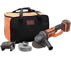 Black &amp; Decker Juodas &amp; Decker Juodas &amp; Decker Juodas &amp; Decker akumuliatorinis kampinis šlifuoklis BCG720M1 - 18Volt